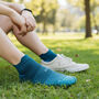 Dual Blue Luxury Walking Men's Socks Three Pair Bundle, thumbnail 3 of 4