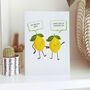 Personalised Funny Lemon Couple Valentine's Day Card, thumbnail 3 of 6