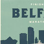 Personalised Belfast Marathon Print, Unframed, thumbnail 6 of 6