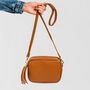 Caramel Leather Box Handbag, thumbnail 3 of 11