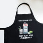 'Gin Is For Life' Christmas Apron, thumbnail 4 of 5