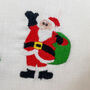 Christmas Themed Oblong Embroidered Cushion, thumbnail 5 of 5