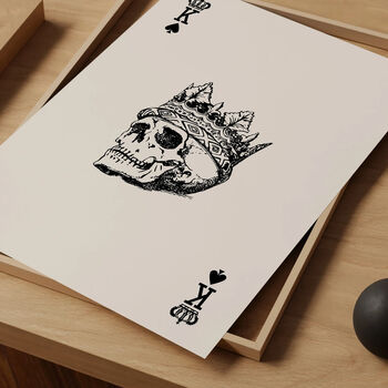 King Of Spades Skull Print, 7 of 7