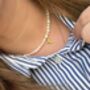Pearl Choker Necklace With Gold Vermeil Initial Charm, thumbnail 4 of 12