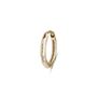 Hammered Huggie Hoop Earring 9k Gold, thumbnail 2 of 3