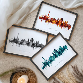 Northampton Skyline Cityscape Art Print, 9 of 12