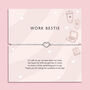 Work Bestie Silver Plated Friendship Bracelet, thumbnail 1 of 8