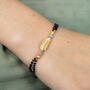 Nazaria Gold Leaf Charm Bead Mangalsutra Bracelet, thumbnail 1 of 5