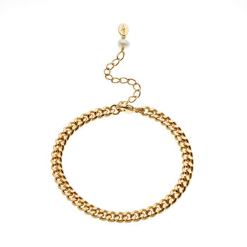 Curb Chain Bracelet, Silver Plated Or Gold Plated, 2 of 5