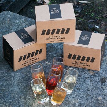 Wild Plum Liqueur And Six Wonky Shot Glasses, 7 of 7