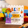 Best Teacher Ever Personalised Lego® Brick Gift, End Of Term Gift For Teacher, Sentimental Gift For Teaching Assistant, thumbnail 1 of 12