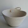Pure White Cotton Rope Everyday Bowl, thumbnail 3 of 6