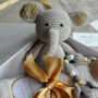 Organic Elephant Toy Baby Gift Set, thumbnail 2 of 8