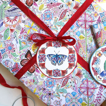 Hummingbird And Dragonfly Gift Wrap, 4 of 9