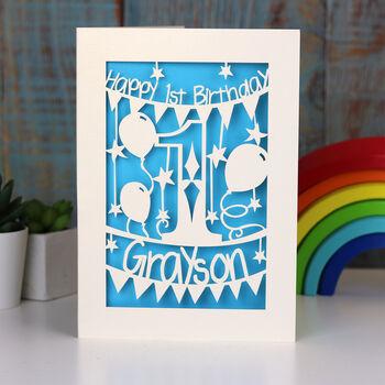 Personalised First Birthday Card, 2 of 9