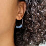 Sapphire Hoop Earrings, thumbnail 5 of 7