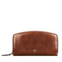 Italian Leather Curved Zipped Purse 'Ponticelli', thumbnail 2 of 12