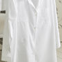 Women's White Cotton Personalised Pyjama Set, thumbnail 3 of 3
