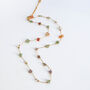 Non Tarnish Gemstone Nugget Bead Chain Necklace, thumbnail 5 of 10