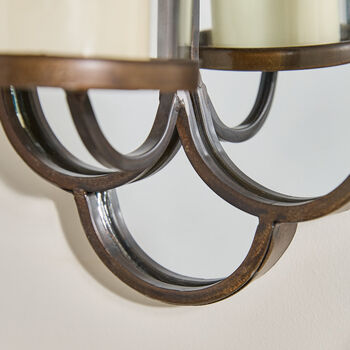 Coupole Mirrored Wall Candle Holder, 4 of 4