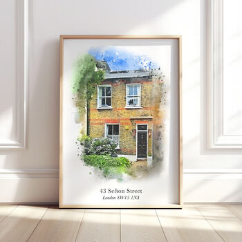 Personalised Watercolour Home, Church And Venue Art Print, 4 of 11