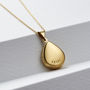 Personalised Small Droplet Locket Necklace, thumbnail 6 of 12