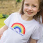 Daddy's Little Rainbow T Shirt, thumbnail 1 of 4