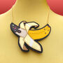 Chocolate Banana Split Real Leather Necklace, thumbnail 1 of 4