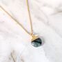 The Orb Emerald May Birthstone Necklace, Gold, thumbnail 2 of 7