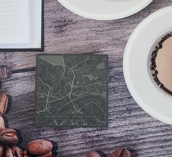Newcastle And North East Slate Coaster Set, 4 of 8