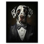 Dalmation Dinner Jacket Portrait Dog Wall Art Print, thumbnail 5 of 6