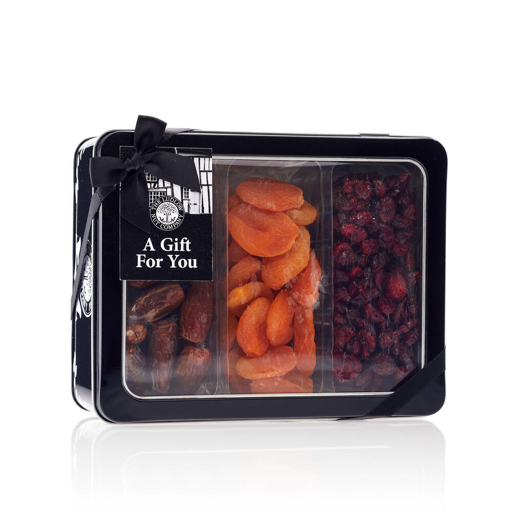 Luxury Dried Fruit Selection Gift Tin By The Ludlow Nut Company