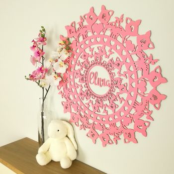 Personalised Deer Laser Cut Wooden Wall Art, 3 of 5
