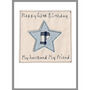 Personalised Initial Star Birthday Card For Him, thumbnail 6 of 12