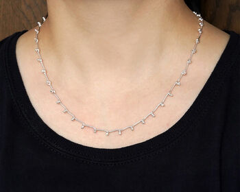 Head Pin Necklace In Sterling Silver, 3 of 3