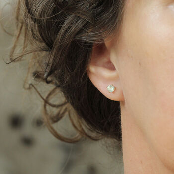 Green Prehnite Stud Earrings, 10 of 13