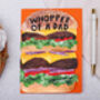 Funny Father's Day Card For Dad With Burger Design, thumbnail 4 of 4