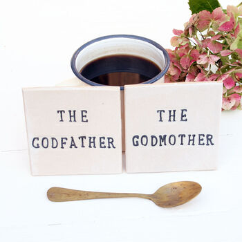 The Godfather/Godmother Ceramic Coaster, 3 of 10