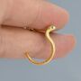 Cobra Snake Stud Earrings In Sterling Silver, thumbnail 3 of 11