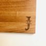 Personalised Letter Oak Chopping Board, thumbnail 4 of 6