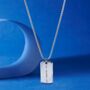 Personalized Silver Mens Dog Tag Necklace, thumbnail 7 of 12