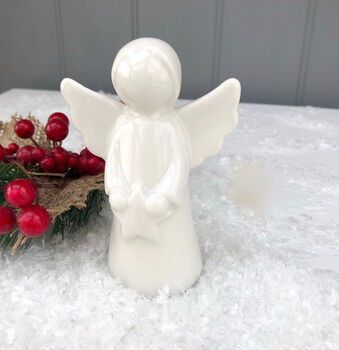 Christmas Ceramic Angel Decoration, 2 of 2