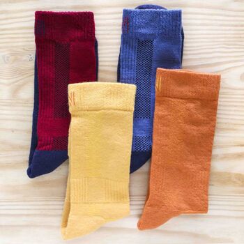 Personalised Name Merino Walking Socks Gift Set For Dad, 3 of 7