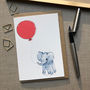 Personalised Elephant Birthday Card, thumbnail 1 of 3