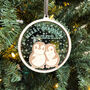 Personalised Couples Penguin Christmas Tree Decoration, thumbnail 3 of 5