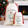 1st Christmas Polar Bear Christmas Sack, thumbnail 3 of 3