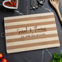 Personalised Couples Bamboo Serving Board, thumbnail 2 of 9