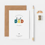 Personalised Best Dad In The World Card, thumbnail 1 of 2