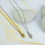 Gold Plated Handmade Sea Shell Necklace Cowrie Pendant, thumbnail 3 of 9