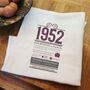 Personalised 70th Birthday Gift Microfibre Tea Towel, thumbnail 2 of 8